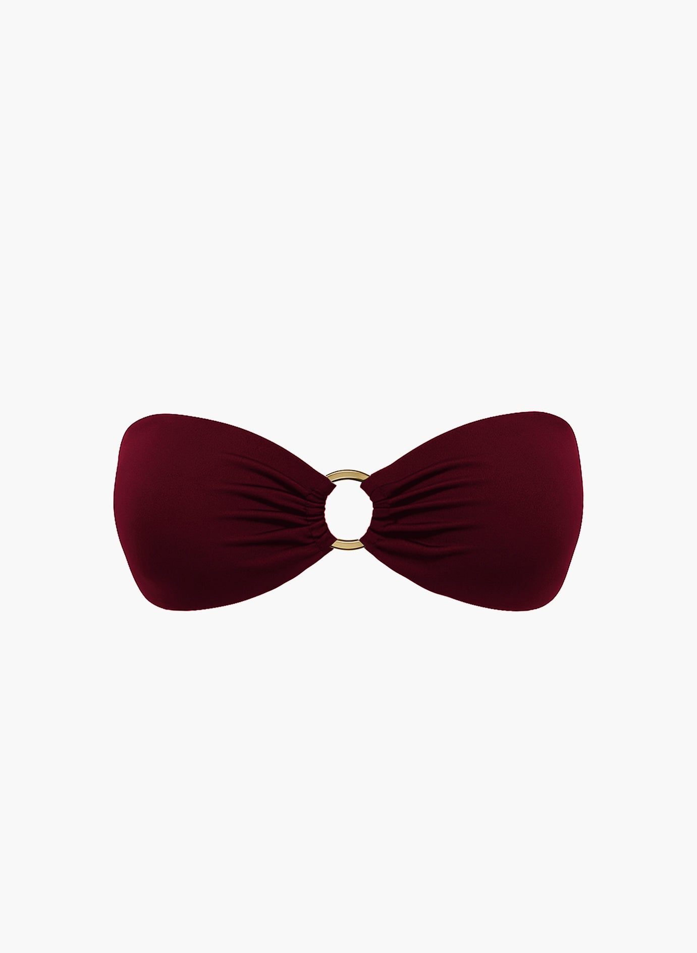Bikini Top Bandeau Bordo