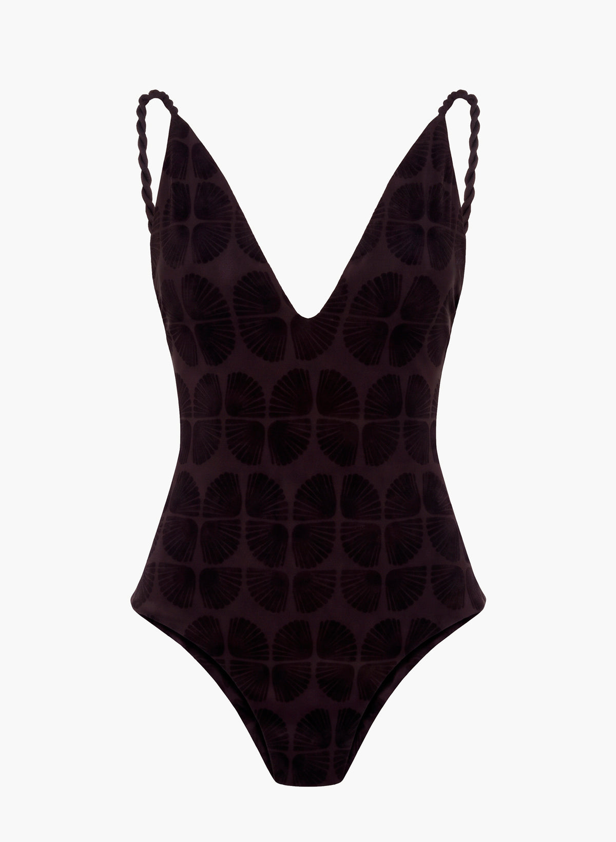 Swimwear Orchis Flora Cacao Brown