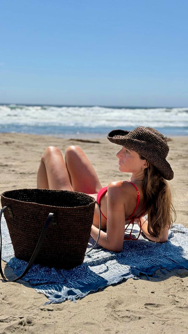 Raffia Bag Palma Cacao Brown