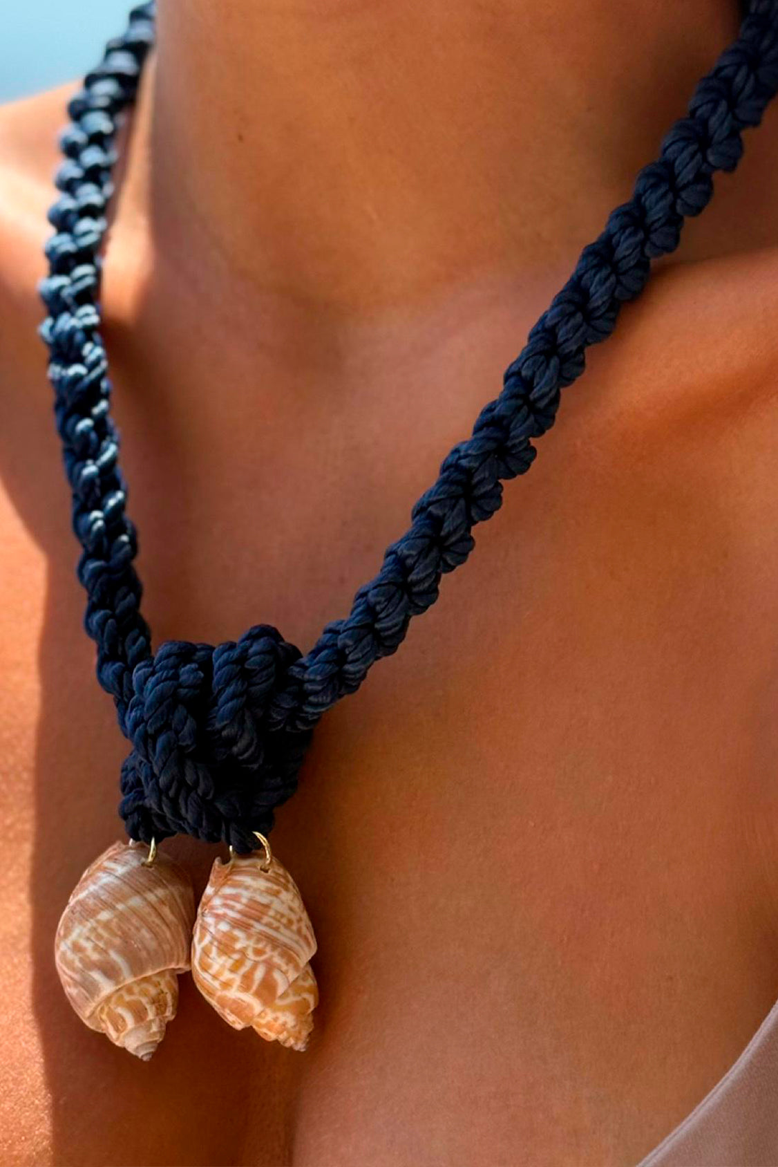 Collar Seashell Blue Navy