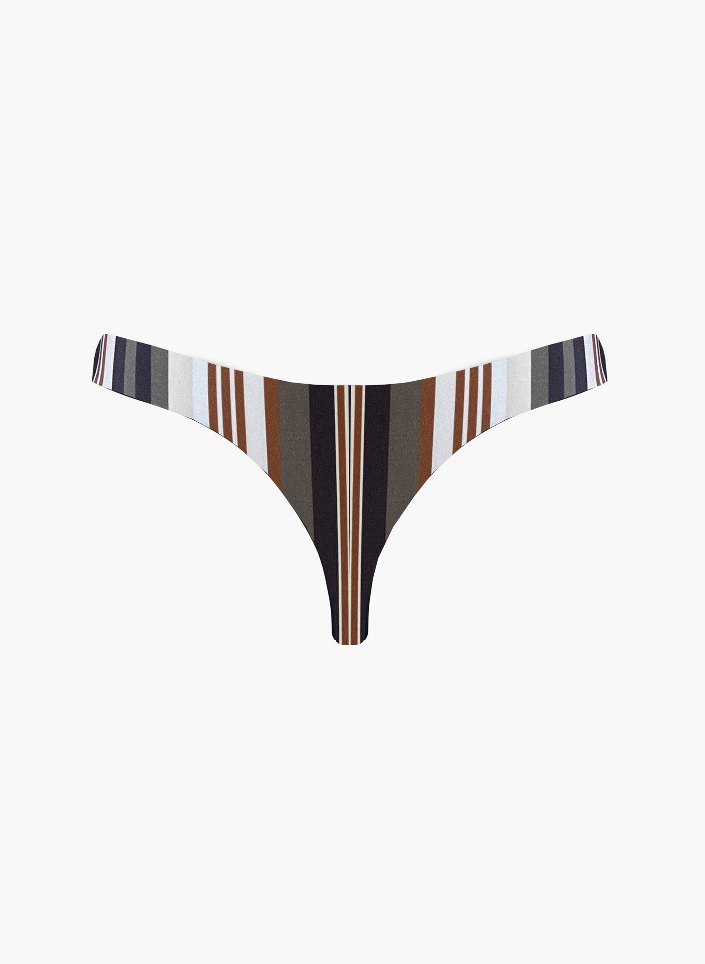 Bikini Bottom Nude Olive Stripe