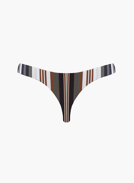 Bikini Bottom Nude Olive Stripe
