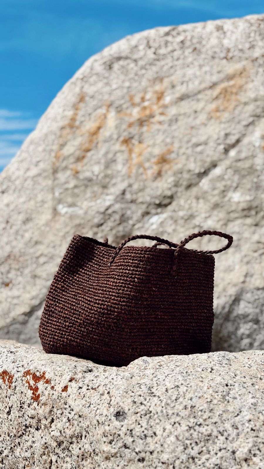 Raffia Bag Roma Cacao Brown