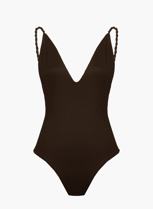 Swimwear Orchis Cacao brown Metallic