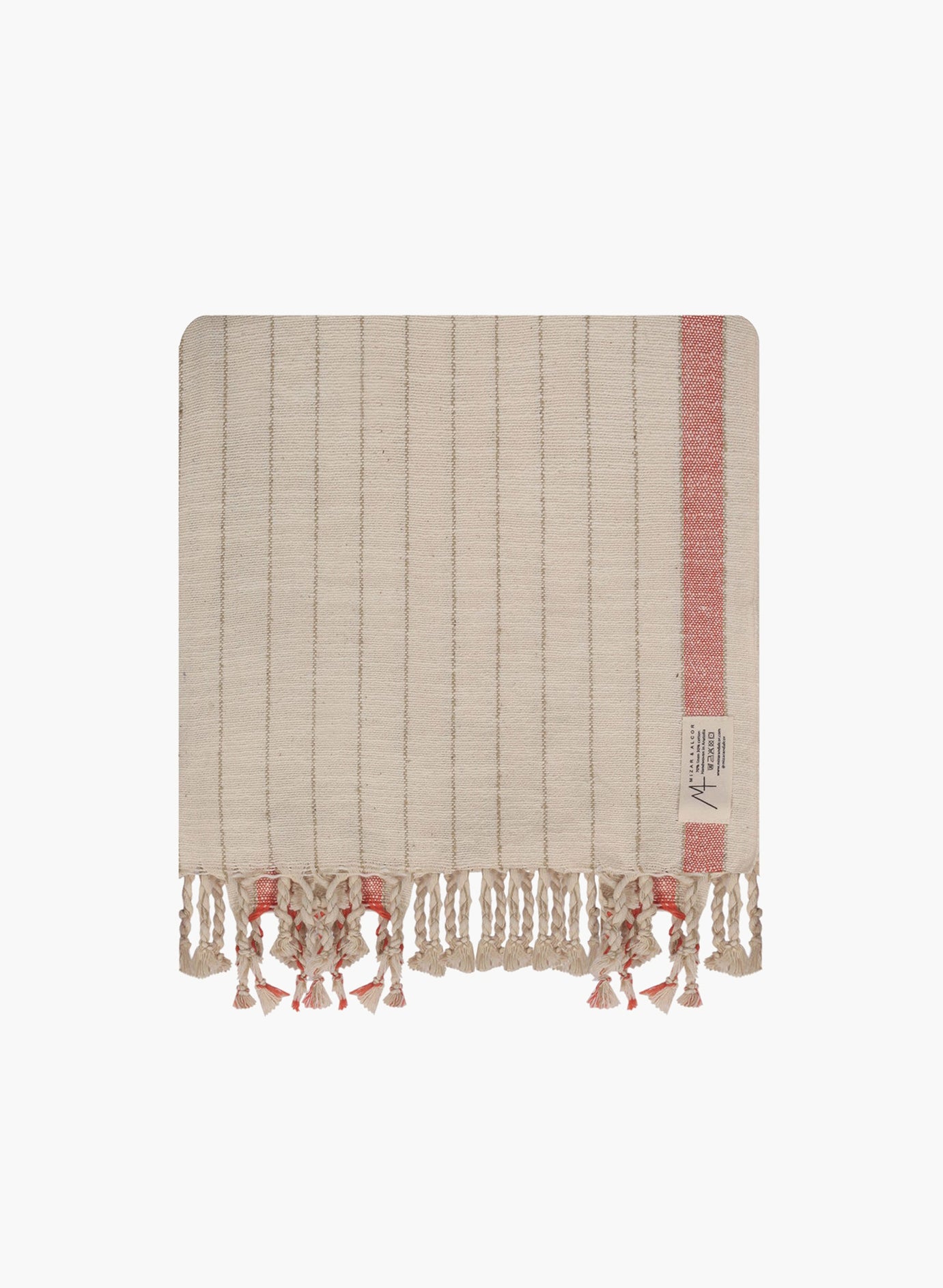 Bahia Coral Linen Towel