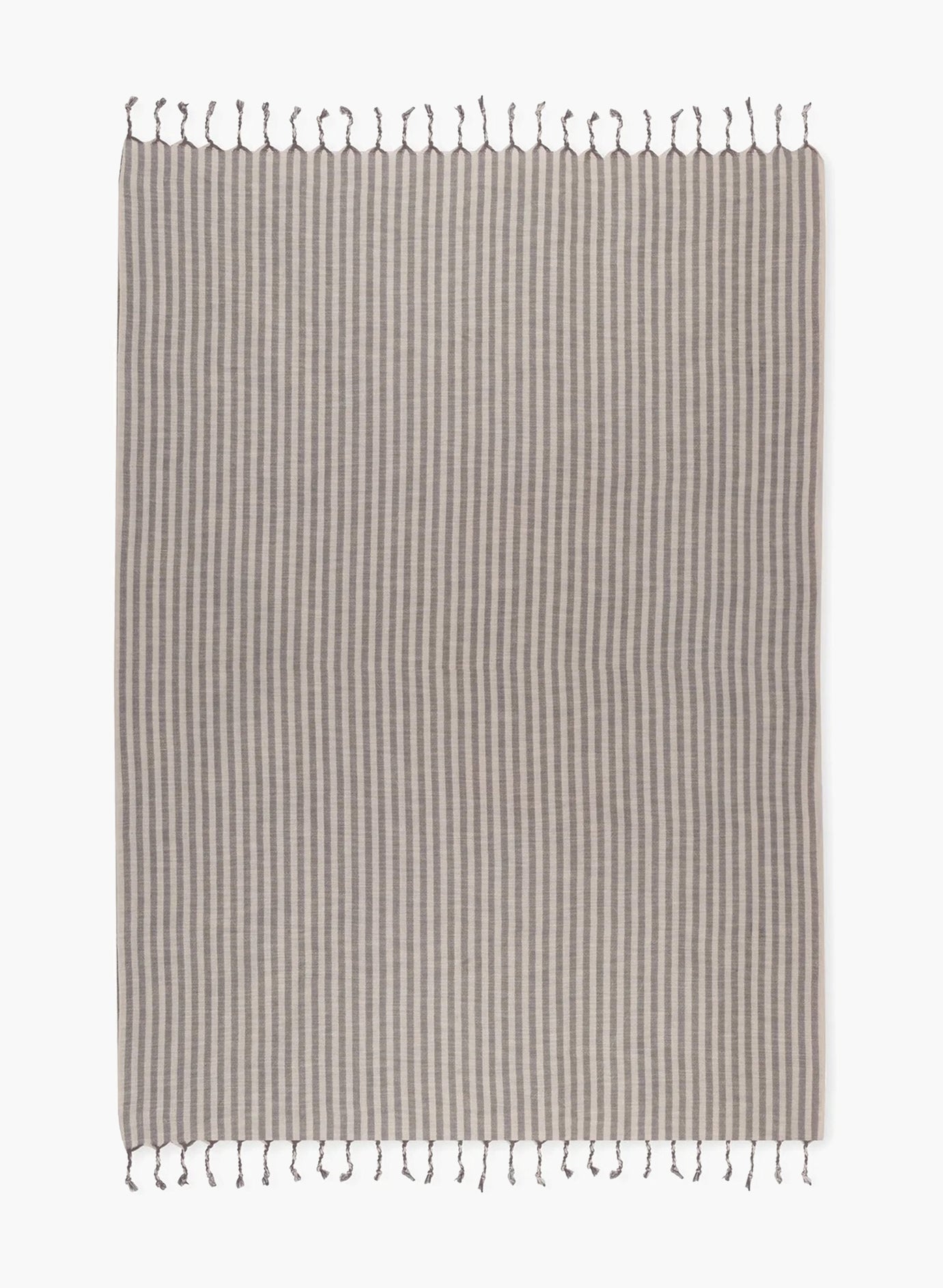 Deep Gray Linen Towel