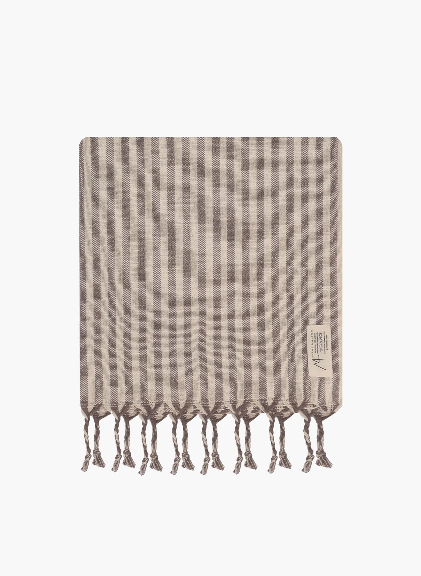 Deep Gray Linen Towel