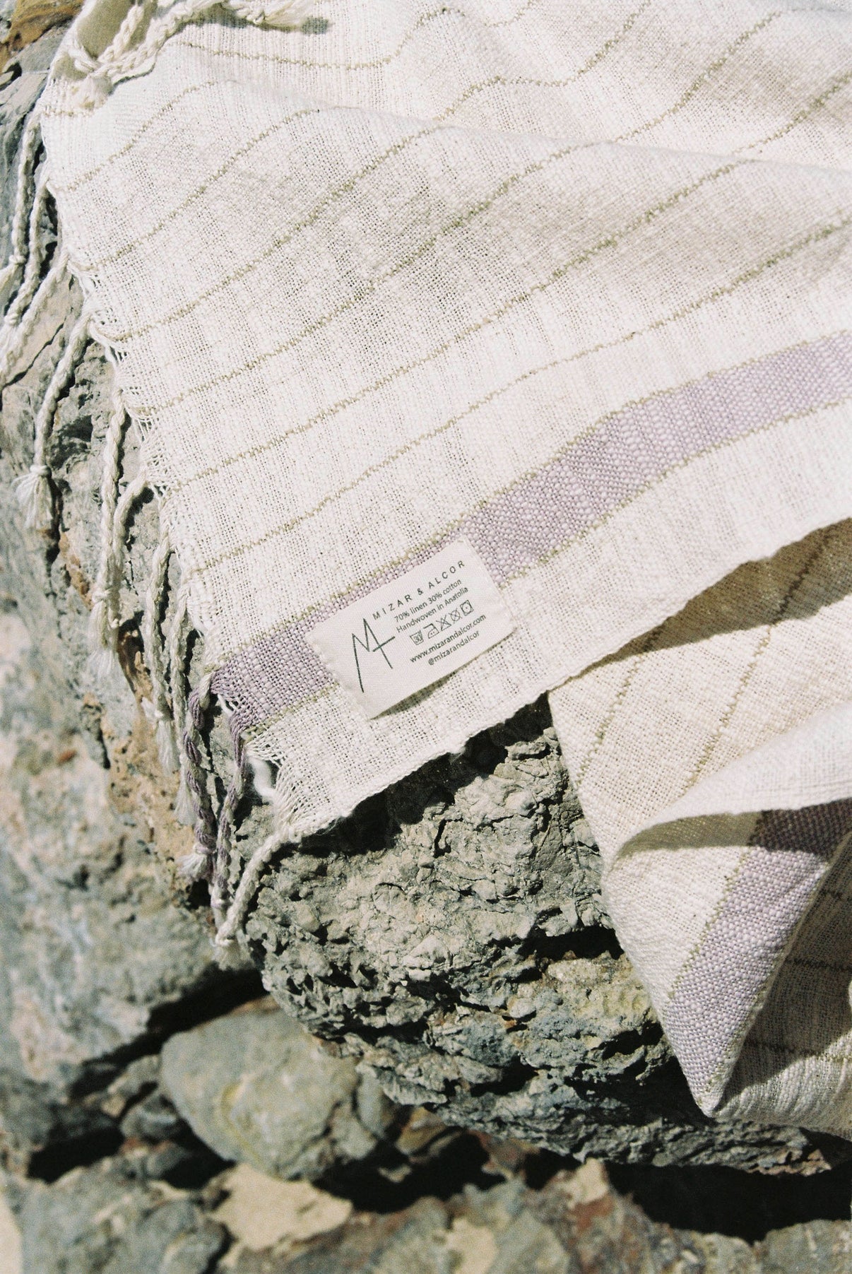 Bahia Coral Linen Towel