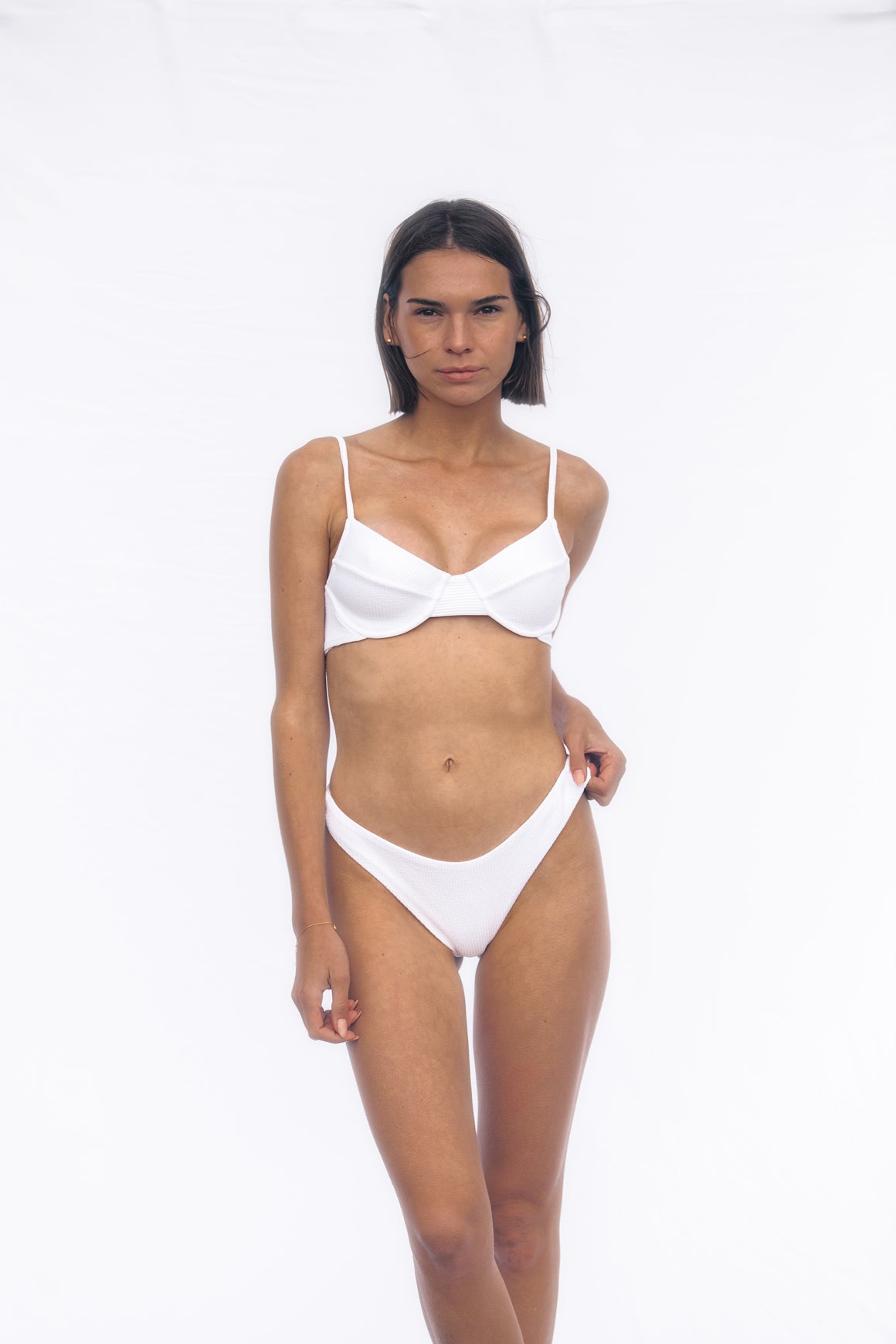 Bottom Mia Off White Rib